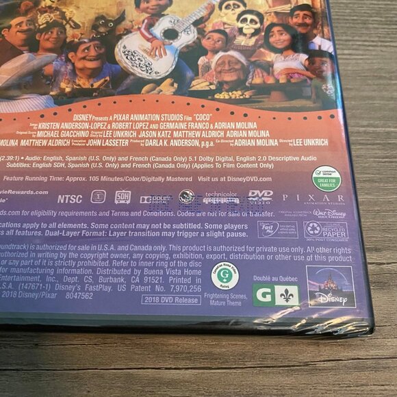 Disney DVD Lot of 3 Childrens Movies - The Search for Santa Paws, Coco, Frozen - Picture 7 of 12